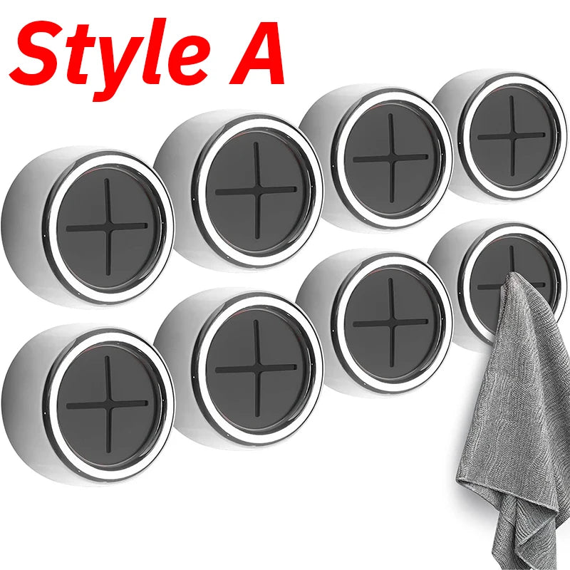 8/1Pcs Selbstklebende Handtuch Stecker Halter Wand Badezimmer Organisatoren Handtuch Haken Lagerung Rack Küche Lumpen Geschirrtuch clips